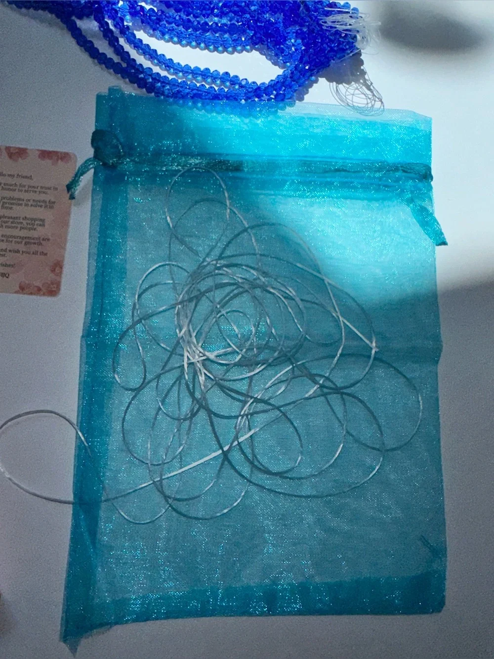 Blue Bead Jewelry Kit with Multi-Strand Components